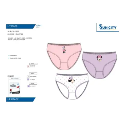 HY30008 CAJA 3 SLIPS MINNIE SUN CITY
