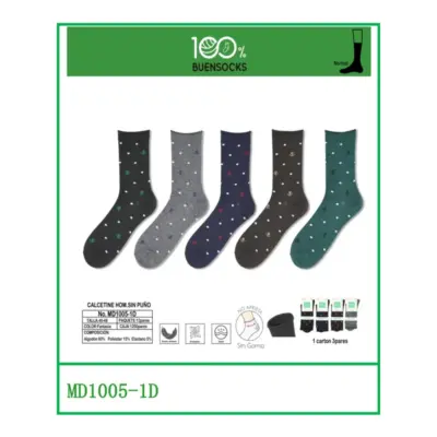 Md1005 Calcetin sin Puño Hombre 40-46 Buen Socks