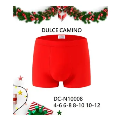 Boxer Alg Licra 10008 Niño Rojo
