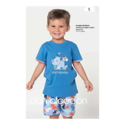 Da24103 Pijama Niño Largo Don Algodón