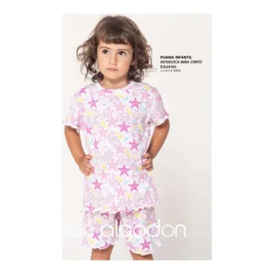Da24105 Pijama Niña Largo Don Algodón