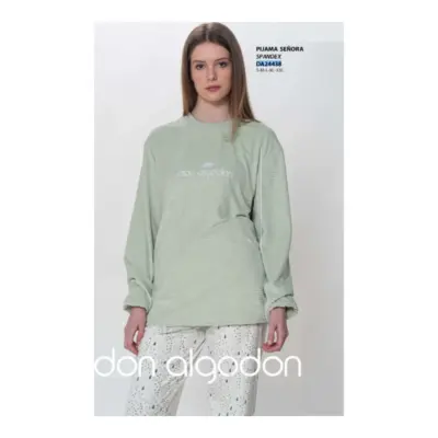 Da24438 Pijama Mujer Don Algodón