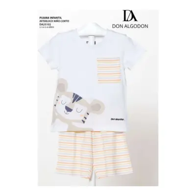 Da25102 Pijama Niño Don Algodn