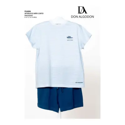 Da25202c Pijama Niño Don Algodn