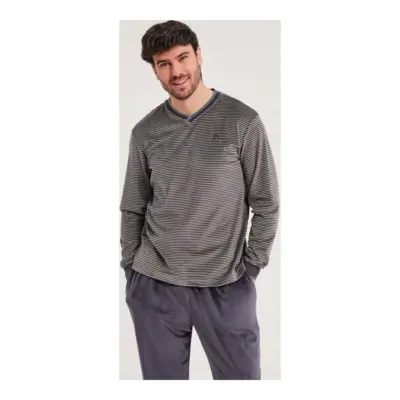 Da25w308 Pijama Velour Spandex Hombre Don Algodón