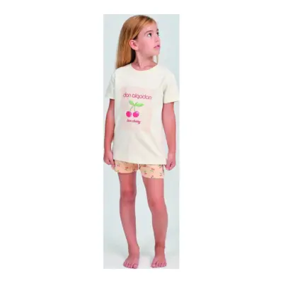 Da26s204 Pijama 100% Alg Niña Cherr Don Algodon