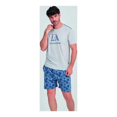 Da26s311 Pijama 100% Alg Hombre Palm Don Algodon