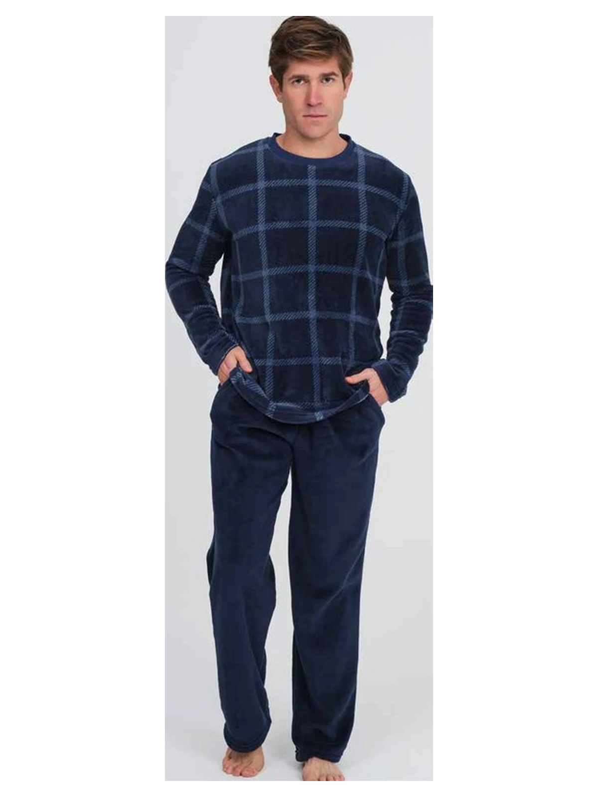 Da26w304 Pijama Hombre Coralina Don Algodon