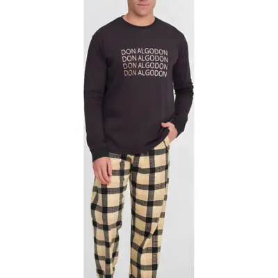 Da26w318 Pijama Hombre Interlock Don Algodon