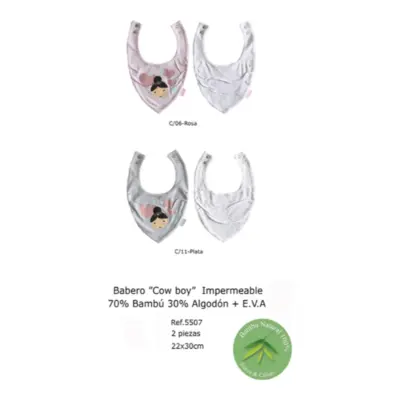 Set Baberos Impermeables 2 Pzs (Duffi-5507)