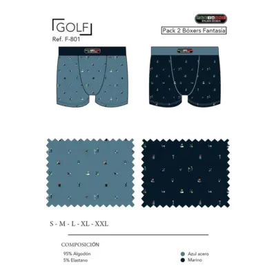 F801 - Boxer Golf Fabianni Pack 2