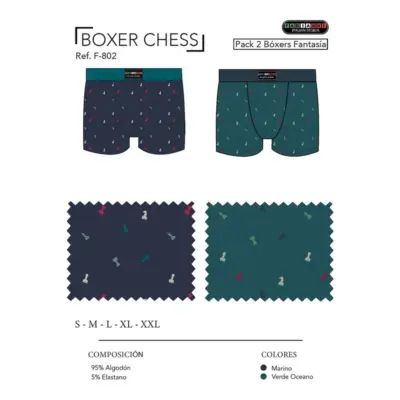 F802 - Boxer Chess Fabianni Pack 2