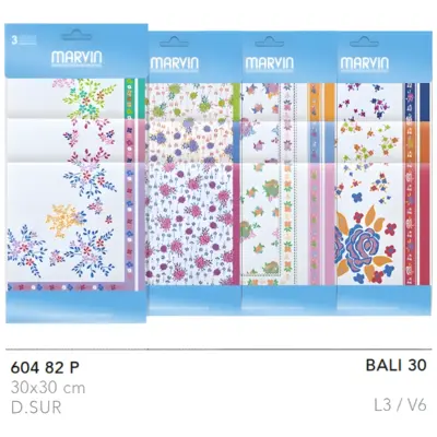 Bali30 Pañuelo Guash Pack 3 Tamaño 30X30