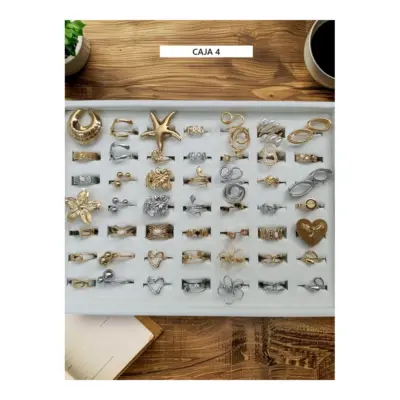 Expositor + 49 Anillos Acero
