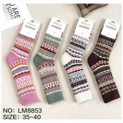 Lm8853 Calcetin Mujer Mulu Cahsmere