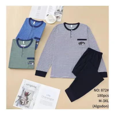 872 - Pijama Hombre Largo Fino