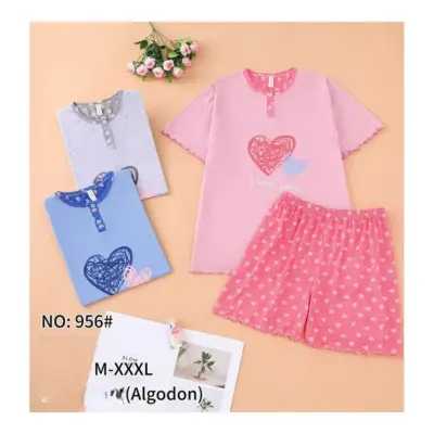 956 Pijama Manga Corta Mujer P.juanito