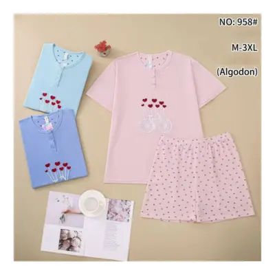 958 Pijama Manga Corta Mujer P.juanito