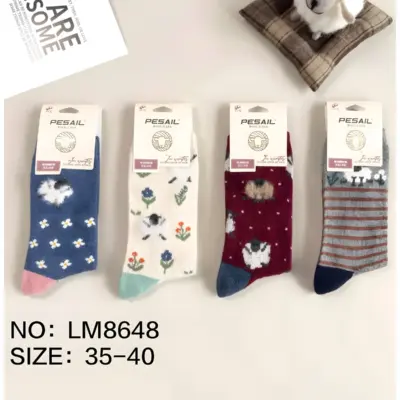 Lm8648 Calcetin Lana Mujer Pesail