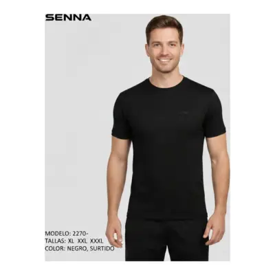 Camiseta Negra Mc Termica Caballero Senna 2270