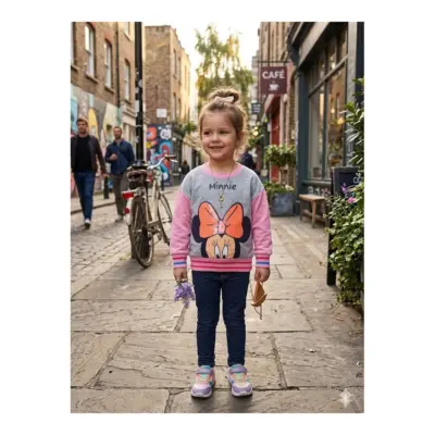 EV1039 SUDADERA MINNIE NIÑA SUN CITY