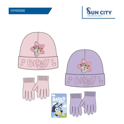 Hy40066 Gorro+Guantes Bluey Sun City
