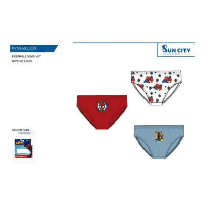 Hy55661 Slip Niño Spiderman Sun City