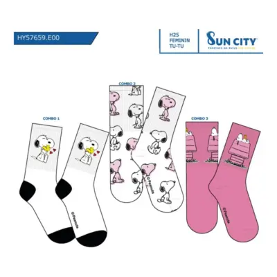 Hy57659 Calcetines Sport Snoopy