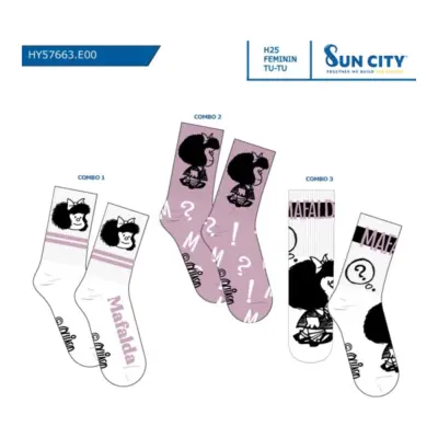 Hy57663 Calcetines Sport Mafalda