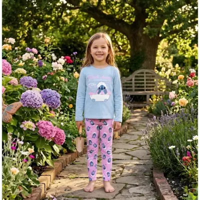 Zh20012 Pijama Largo Jersey Lilo & Stitch Sun City