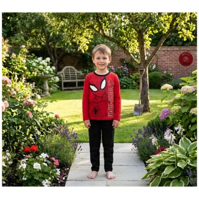 Zh20015 Pijama Largo Jersey Spiderman Sun City