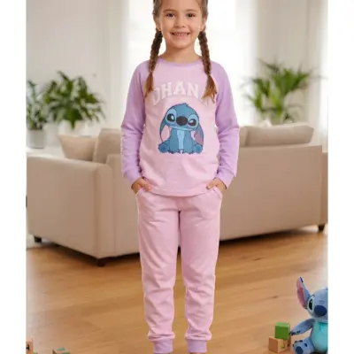 Zh20185 Pijama Largo Interlock Lilo & Stitch En Sun City