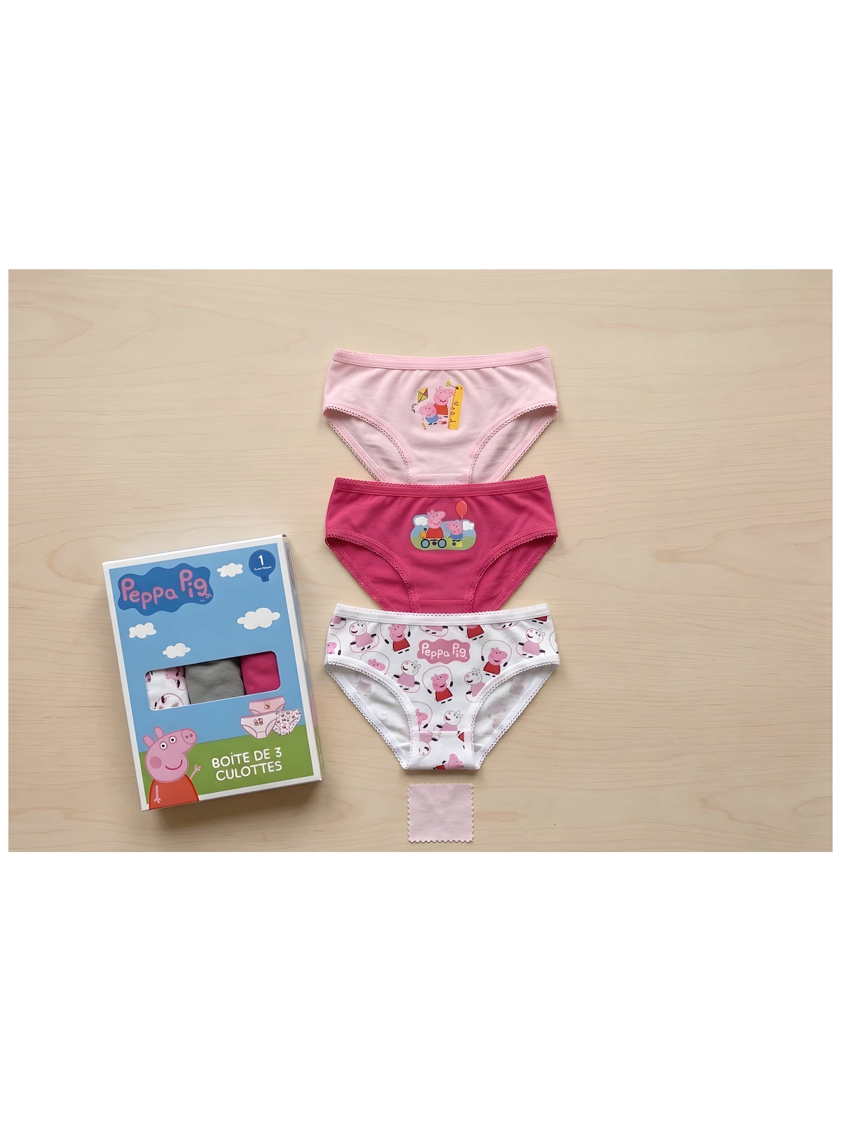 Zh80055 Caja 3 Braguitas Peppa Pig Sun City