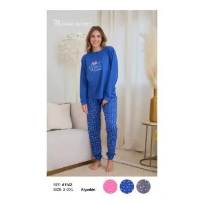 A1142 Pijama Mujer Algodon