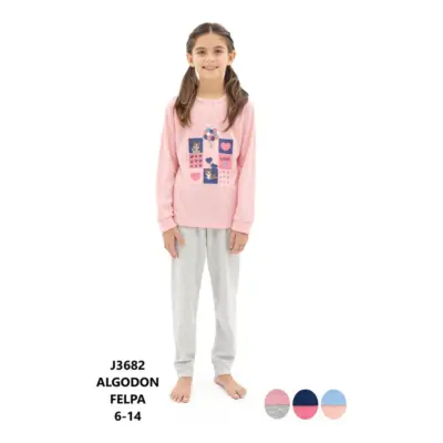 J3682 Pijama Niña Sweet Secrets
