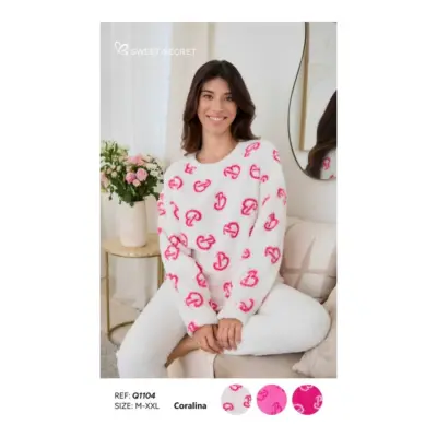 Q1104 Pijama Coralina Mujer