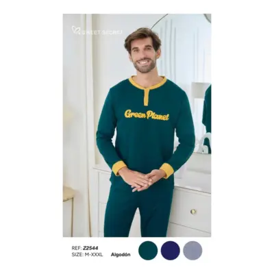 Z2544 Pijama Algodon Hombre