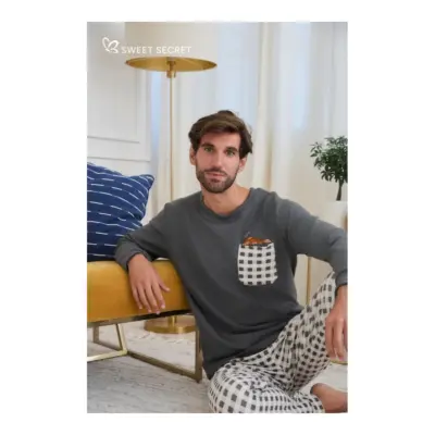 Z2551 Pijama Polar Hombre