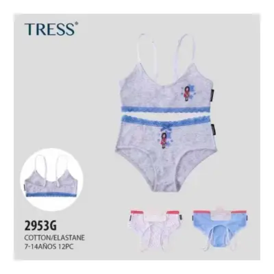Conjunto Braga y Top 2953G