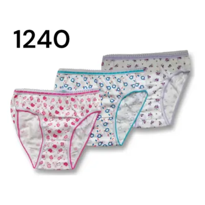 1240 0350 Braga Niña Estampada Pack 12 4000