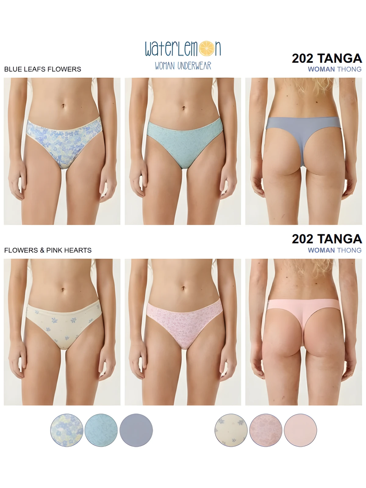 202 Tanga Mujer Pack 3 Waterlemon - Imagen 2