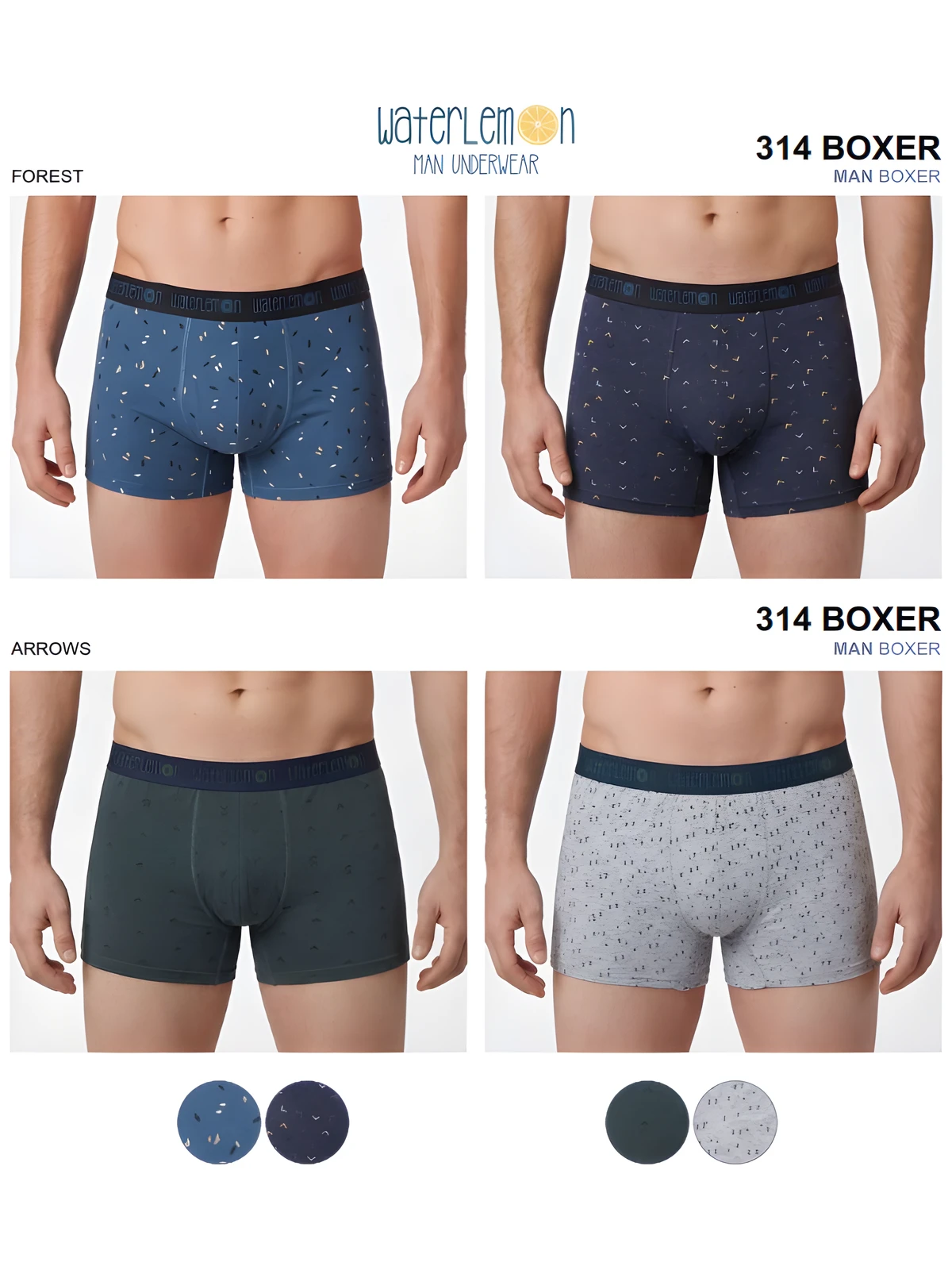 314 Boxer Pack de 2 Waterlemon - Imagen 2
