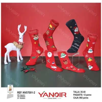 Nv07001 Calcetin Yanoir Navidad