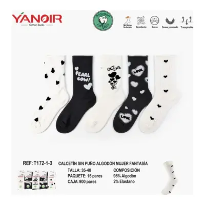 T172 - Calcetin Yanoir sin Goma 35-40