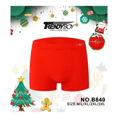 B840 Boxer Hombre Rojo